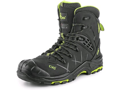 Obuv poloholeňová CXS UNIVERSE ROCKET S3, černo-zelená, vel. 45